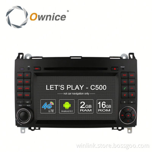 Android 6.0 C500 Quad core car multimedia player for Benz A-W169 2005 - 2011 Built in 4G LTE 2G ROM Support DAB TPMS Mirror